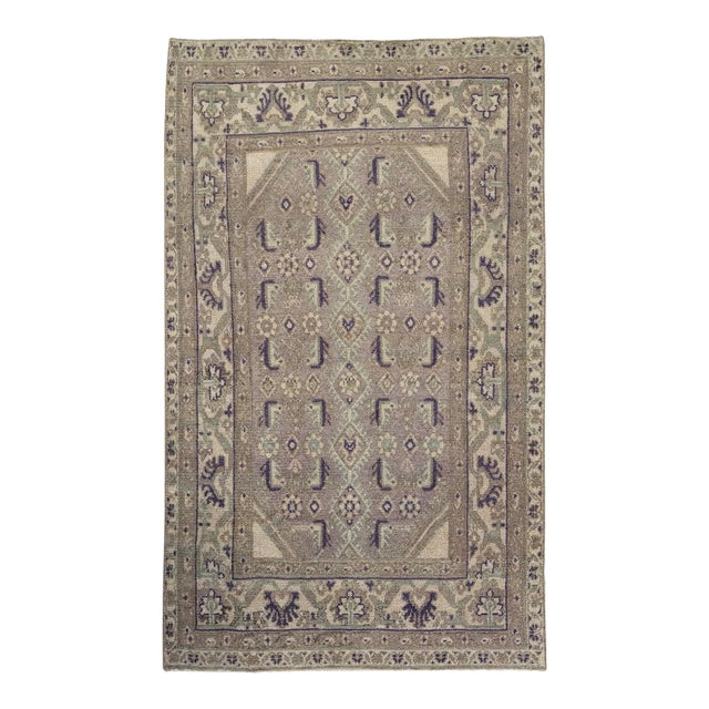 Galerie Shabab Collection Mid-20th Century Persian Malayer Throw Rug For Sale