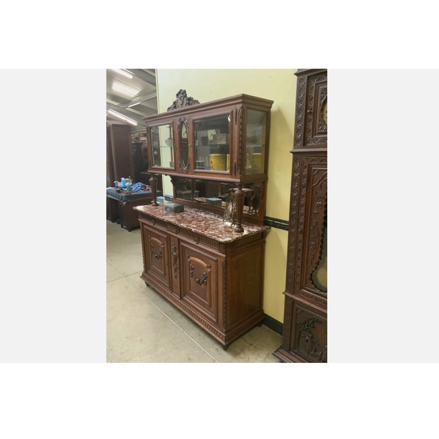 Wood Antique Art Nouveau Buffet, Paris, France, 1910 For Sale - Image 7 of 11