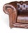 Restoration Hardware Chesterfield Cognac Leather Sofa With Brass Nailhead & Casters For Sale - Image 17 of 18