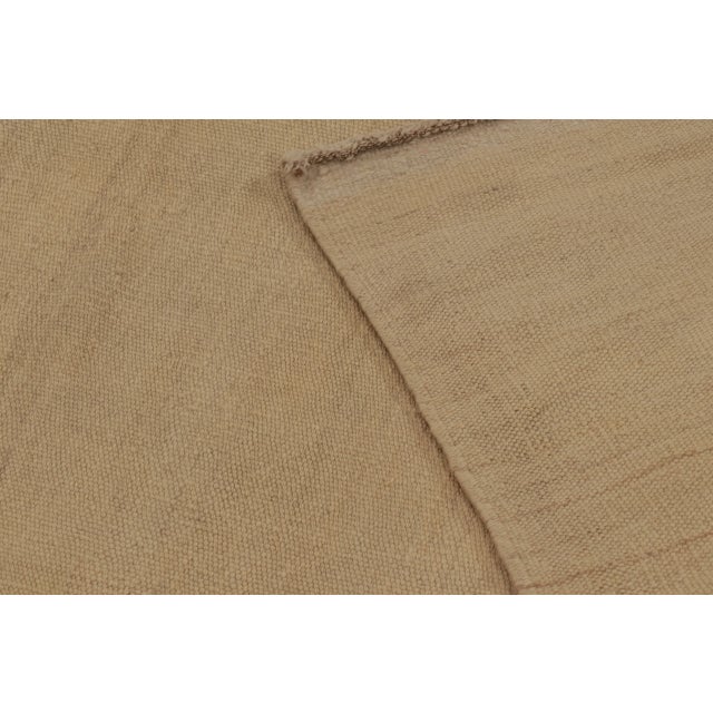Rug & Kilim’s Contemporary Kilim With Tonal Stripes in Beige & Brown For Sale - Image 10 of 10
