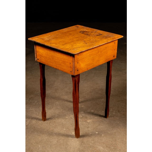 Early 20th Century Early Oak Farmhouse Side Table For Sale - Image 5 of 8