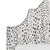 Cal King Bed in Linen Leopard Ink For Sale - Image 4 of 6