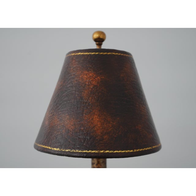 Pair Maitland Smith Brass & Iron Lizard Table Lamps For Sale - Image 10 of 12
