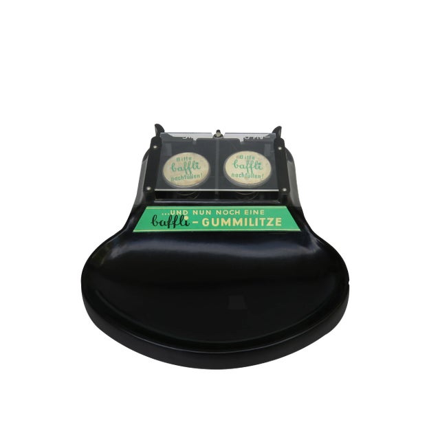 Bakelite Baffli Gummilitze Advertising Counter Plate, 1950s For Sale