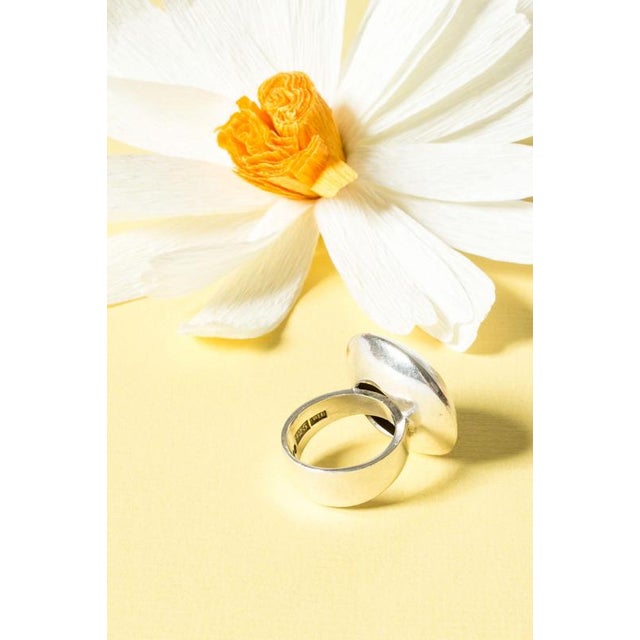 Metal Silver Ring from Sven-Erik Högberg, 1976 For Sale - Image 7 of 10
