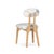 Silhouette Dining Chair in Oak and Bouclé Jacquard from Insidherland, in New conditions. Designed from 2000 Labeled by Maker