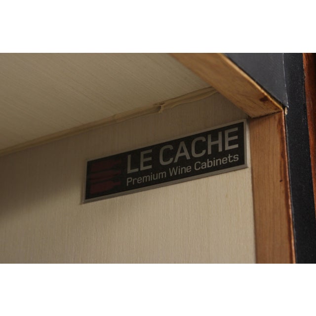 Brown 1990s Lacache Contemp 2400 Cherry Wine Cooler For Sale - Image 8 of 18