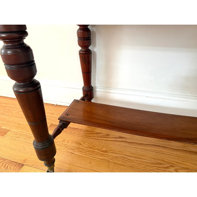 Antique American Vanity Dressing Table Desk With Mirror For Sale - Image 15 of 18