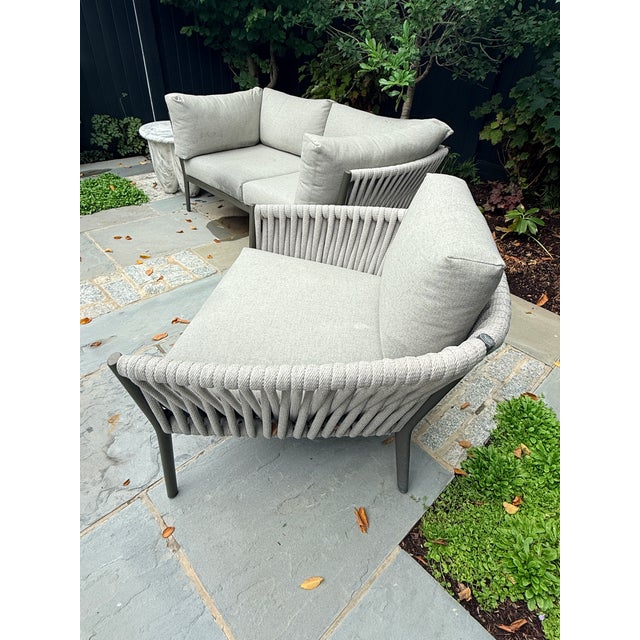 Brown Jordan H Loveseat & Chair Set For Sale - Image 10 of 12