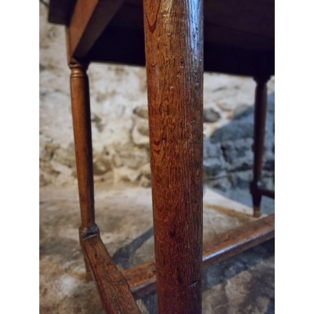 Brown Antique French Oak Table, Early 19th Century For Sale - Image 8 of 15