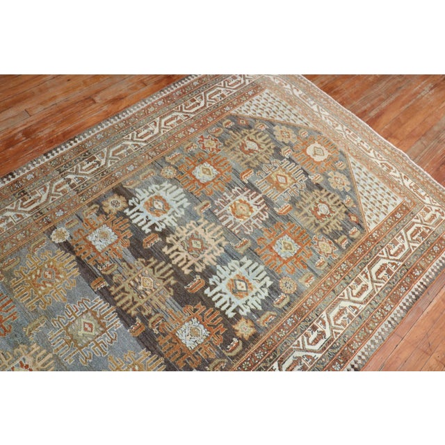 White Early 20th Century Rare Corridor Size Decorative Malayer Rug - 5'2" x 18' For Sale - Image 8 of 11