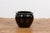 Ceramic Black Glaze Circular Ceramic Planter with Tapering Lines, Vintage For Sale - Image 7 of 12