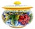Late 20th Century Gialletti Giulio Deruta Hand-Painted Maiolica Biscotti Jar For Sale