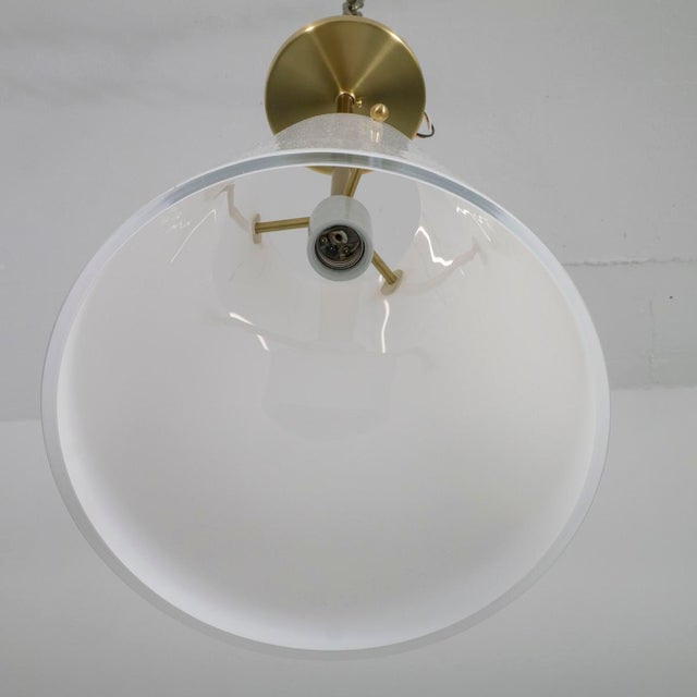Lattimo glass conical pendant For Sale In New York - Image 6 of 6