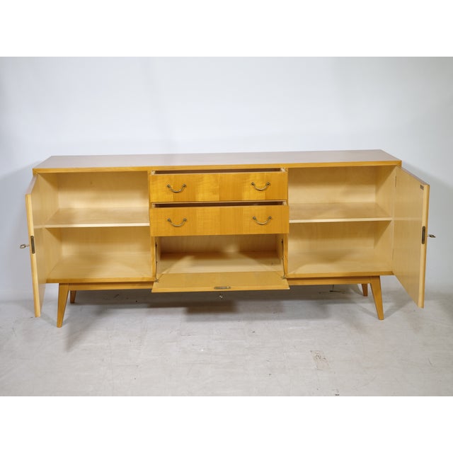 Mid-Century Cherrywood Sideboard from Möbel Mann, 1960s For Sale - Image 6 of 11