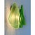 Pair of Contemporary Modern Sanded Green Light and Dark “Rondini” Murano Wall Sconces For Sale - Image 4 of 6