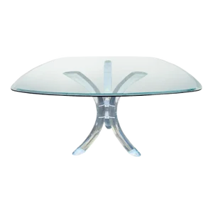 Charles Hollis Jones Attributed Lucite Dining Table