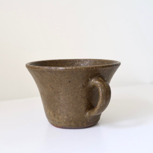 Vintage Signed Rustic Studio Pottery Vessel for Use as a Planter, Cachepot, Catchall or Sculptural Accent For Sale In Tulsa - Image 6 of 17