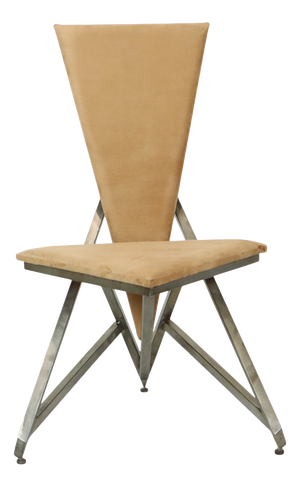 Handmade Chair in Metal and Velvet, 1960s