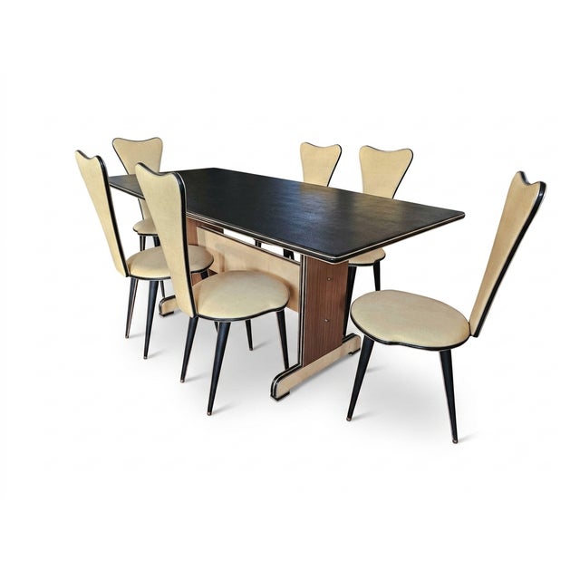 Dining Table and Chairs by Umberto Mascagni, Italy, 1950s, Set of 7 For Sale - Image 12 of 12
