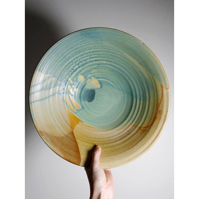 Ceramic Large Dutch Ceramic Fruit Bowl by Egbert Boonstra, 1990s For Sale - Image 7 of 15