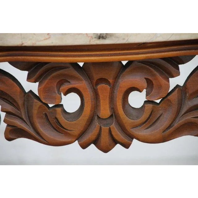Rococo Mid 20th Century W & Z Rococo Style Marble Side Table For Sale - Image 3 of 12