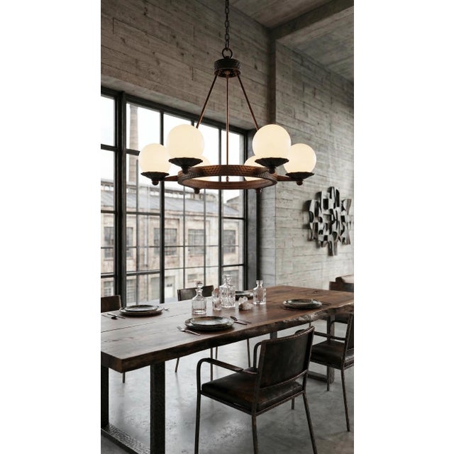 Vintage Brutalist Lamp with Art Deco Influences, 1950s For Sale - Image 4 of 17