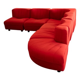 Model 9000 Modular Sofa Set from Tito Agnoli Arflex, 1970s, Set of 6 For Sale