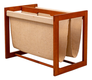 Vintage Teak Newspaper Stand by Aksel Kjersgaard, 1960s
