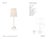 AERIN by Visual Comfort Signature Mathilde 27" Table Lamp in Plaster White with Linen Shade Designer: AERIN Height: 27.25"...