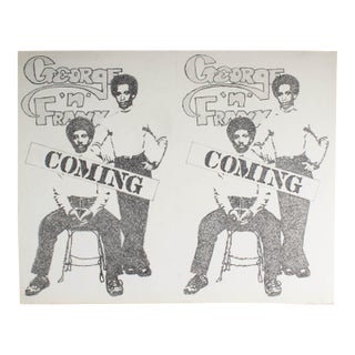 “George N’ Frank Coming” Graphite Drawing Signed by James Spencer Russell For Sale