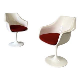 Mid-Century Modern Tulip Swivel Armchairs, 1960s, Set of 2 For Sale