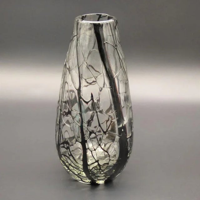 Large Handmade Murano Glass Vase, Italy, 1960s For Sale - Image 7 of 7