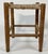 Farmhouse Antique Turned Wood Woven Top Stool For Sale - Image 3 of 8