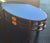 Art Deco Oval Coffee Table, or Side Table, With Original Cobalt Blue Glass Top For Sale - Image 4 of 10