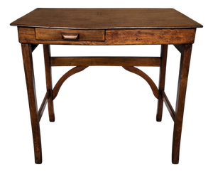 Antique Italian Walnut Console Table or Desk, 1890s