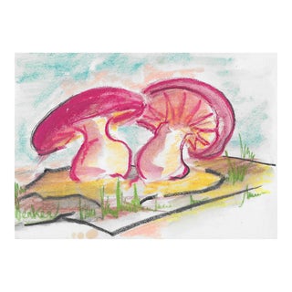 1960s Alexandra Merker Mushroom Still Life For Sale