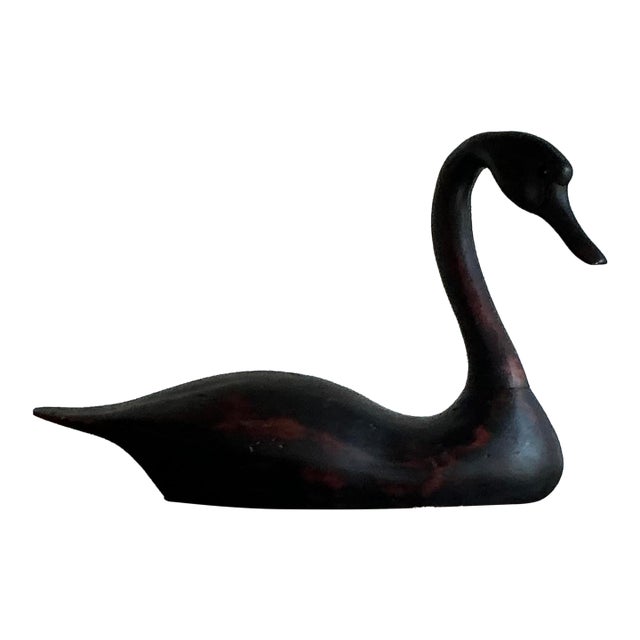 Vintage Boho Life Size Swan Decoy For Sale