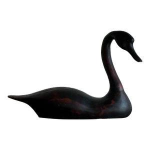 Vintage Boho Life Size Swan Decoy