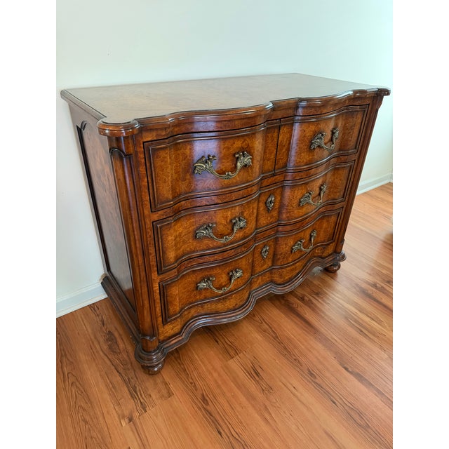 1980s Vintage Burlwood Drexel Chest of Drawers For Sale - Image 5 of 7