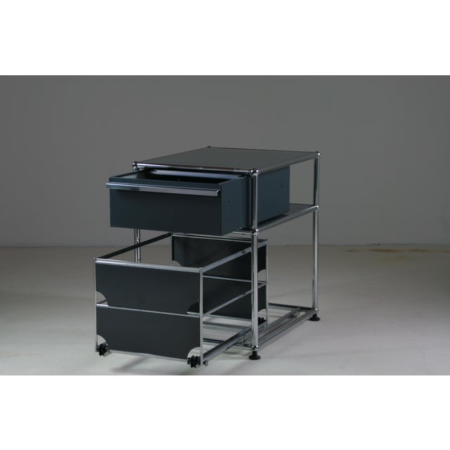 Office pedestal from the usm haller modular system, developed by paul schärer and fritz haller starting in the 1960s and...