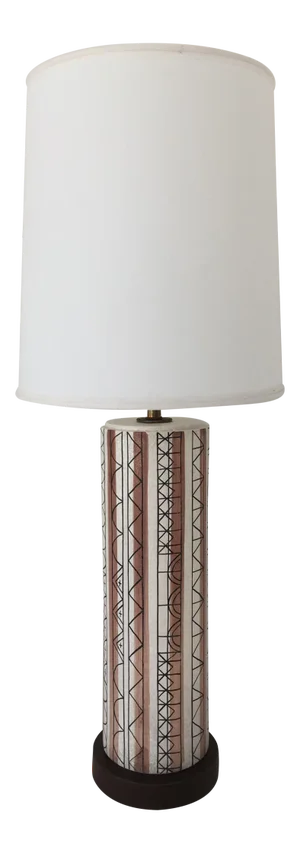 Mid Century Modern Studio Ceramic Table Lamp