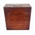 Wood 19th Century English Mahogany Traveling Bar Case 3 Bottle Liquor Decanter Box For Sale - Image 7 of 18