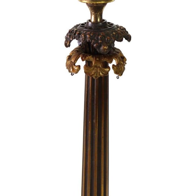 Antique Argand Sinumbra Bronze Electrified Solar Table Lamp C1840 For Sale - Image 4 of 7