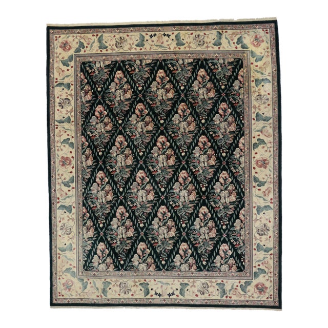 Vintage Chinese Garden Rug, 07'10 X 09'06 For Sale
