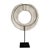 White Polished Shell and Macramé Necklace on Stand, Papua New Guinea, Contemporary For Sale - Image 8 of 18