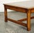 Large Vintage Oak Coffee Table with Grain Oak Top and H Frame For Sale - Image 9 of 16