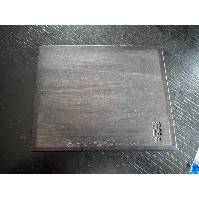 Vintage Marquetry Box by Robert McKeown, 1981 For Sale - Image 4 of 8