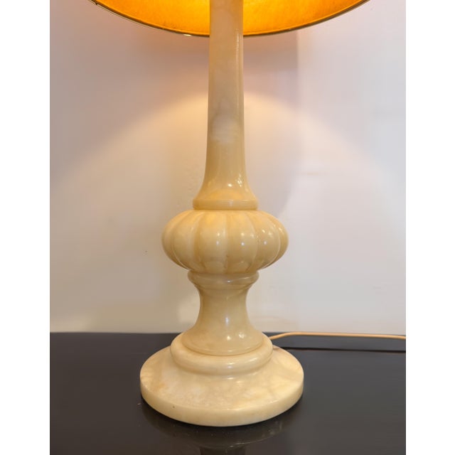 Bring timeless elegance to your interior with this original Italian Carrara marble table lamp, beautifully crafted to...