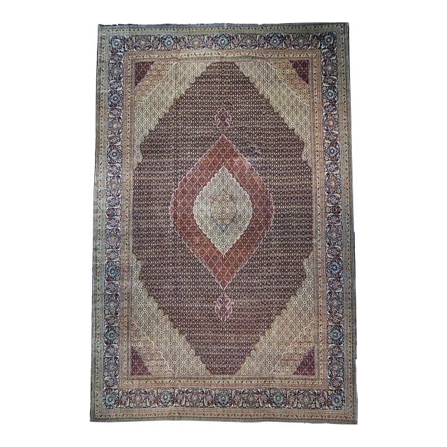 Early 20th Century Tabriz Mahi Rug For Sale